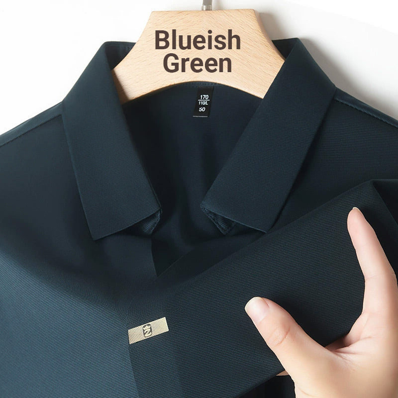 🎁Hot Sale 55% OFF⏳Men’s Casual Lapel Breathable Wrinkle-free T-shirt👔