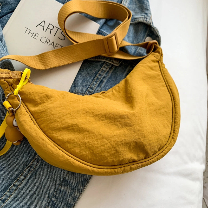 Women's Classic Style Solid Color Nylon Oxford Cloth Waist Bags