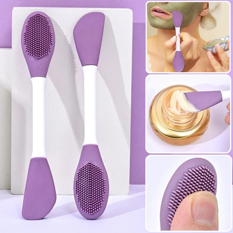 DUAL HEADED SILICONE MASK AND CLEANSING BRUSH