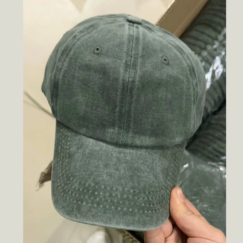 Women's Minimalist Commute Solid Color Curved Eaves Baseball Cap