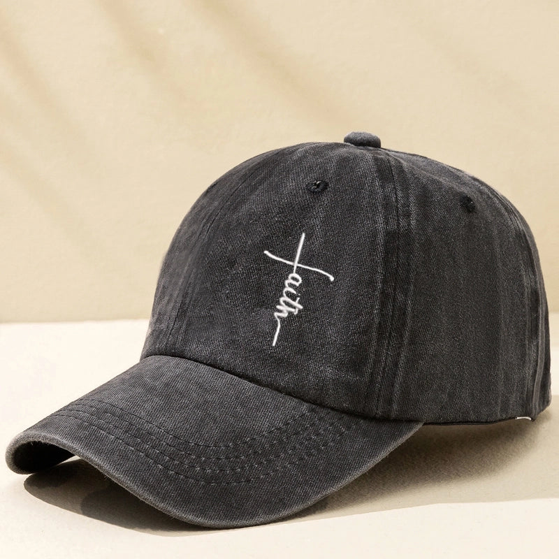 Unisex Preppy Style Minimalist Streetwear Letter Embroidery Wide Eaves Baseball Cap
