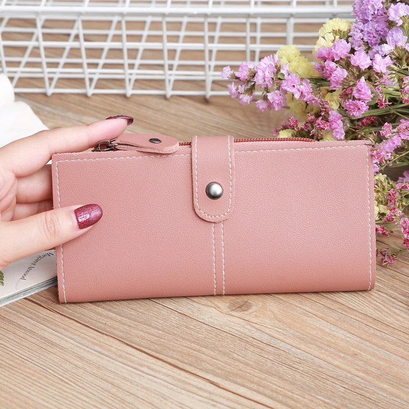 Women's Multi-function Zipper Multi-card Position Buckle Zipper Wallet