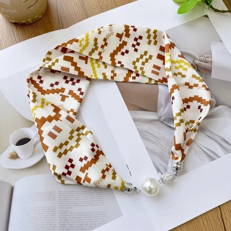 Women's Casual Color Block Imitated Silk Silk Scarf