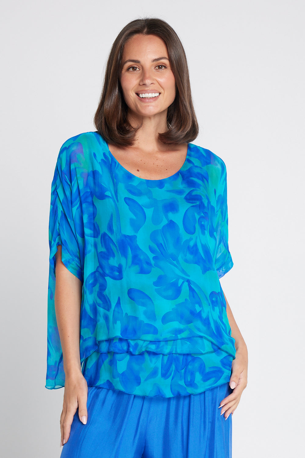 Lisette Silk Top - Oceanic