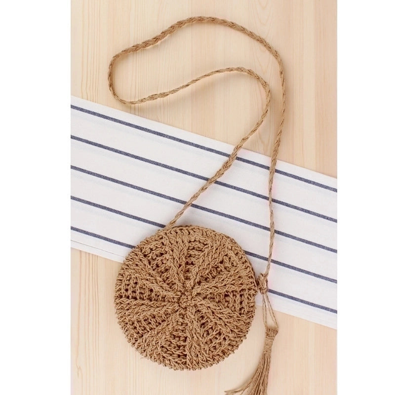 Women's Mini Spring&summer Cotton Rope Vintage Style Straw Bag
