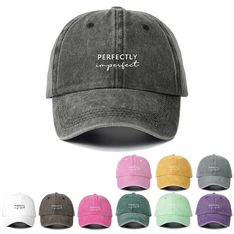 Women's Commute Letter Curved Eaves Baseball Cap