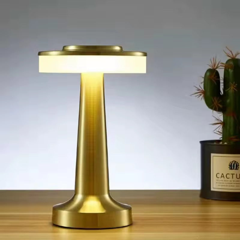 Modern Touch-Control LED Table Lamp - Metal Finish
