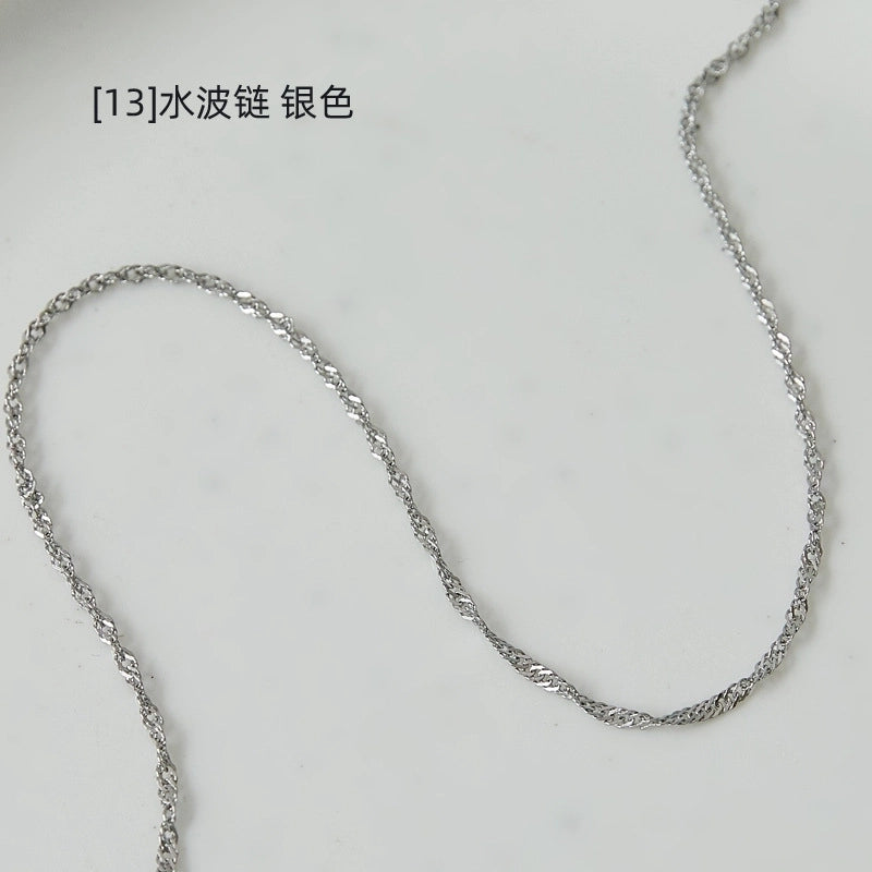 Fashion Geometric 304 Stainless Steel 18K Gold Plated Chain Stainless Steel Necklaces