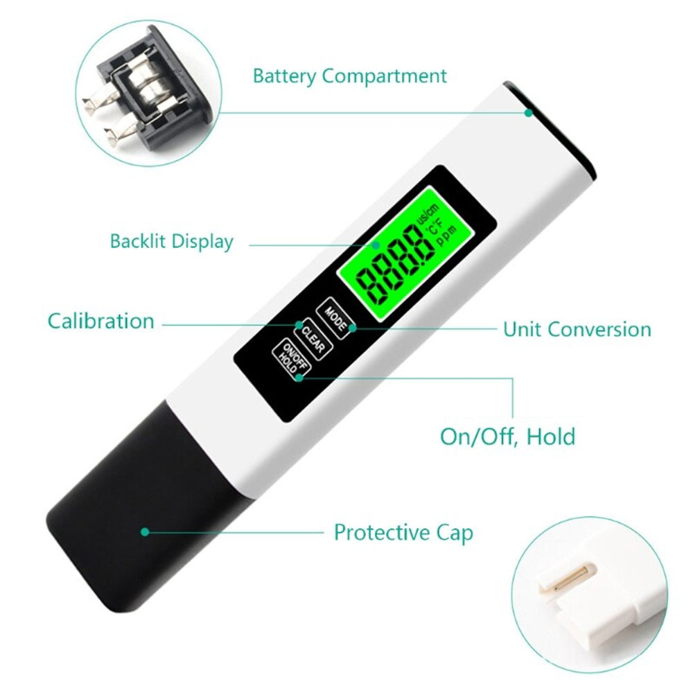 3 In 1 Digital TDS EC PPM Meter