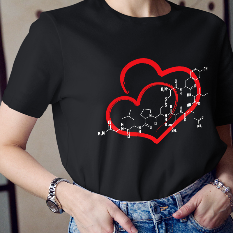 Oxytocin Molecule Love Science Teacher T-Shirt