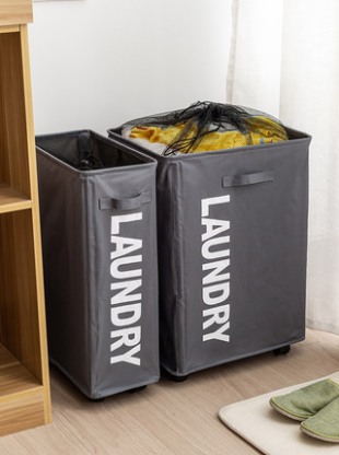 Laundry Basket with Wheels