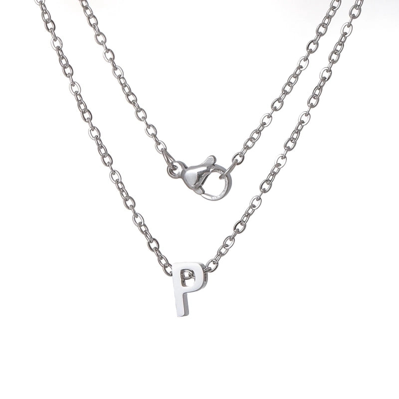 Titanium Steel Minimalist Plating Letter None Necklace