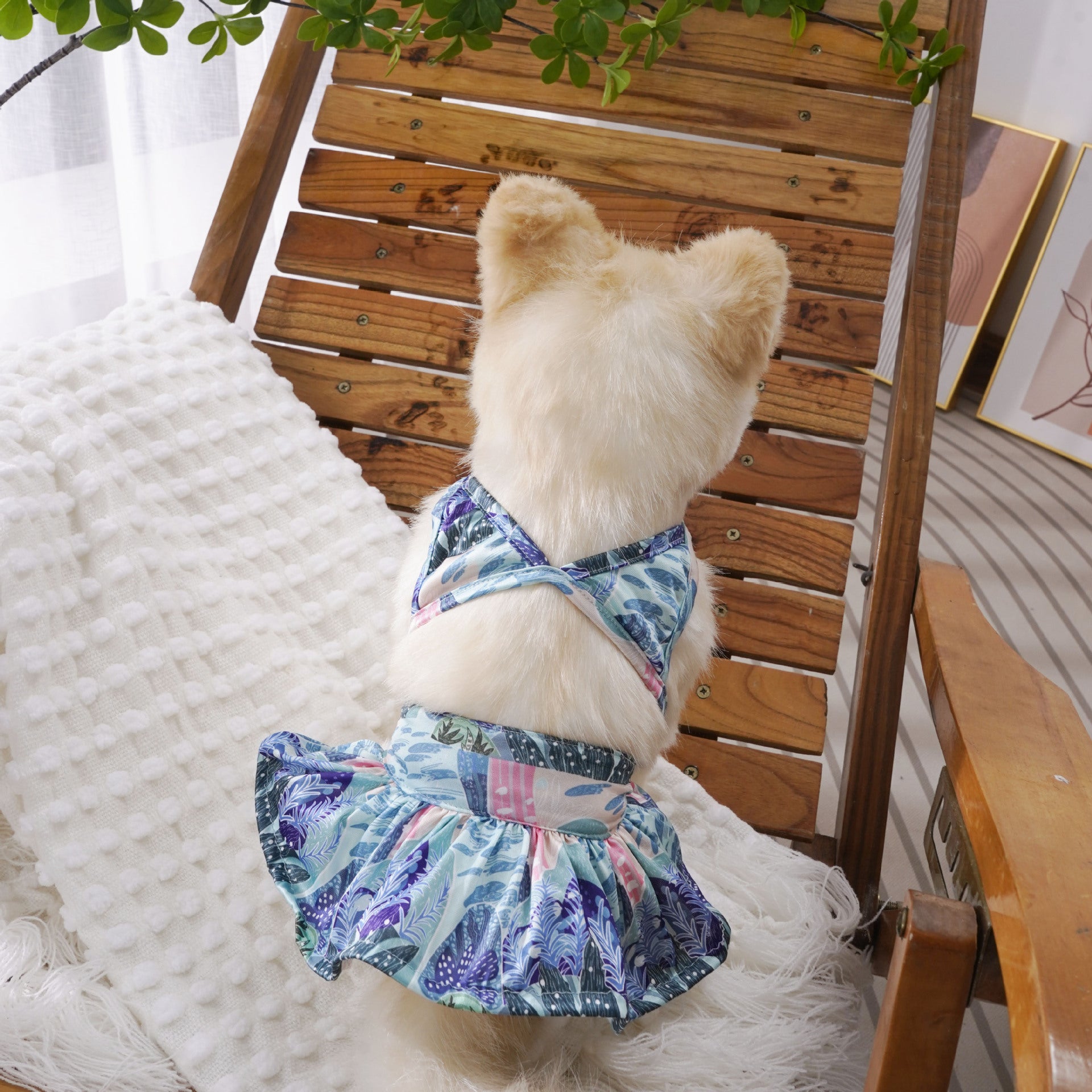 Colorful Printed Dog Bikini