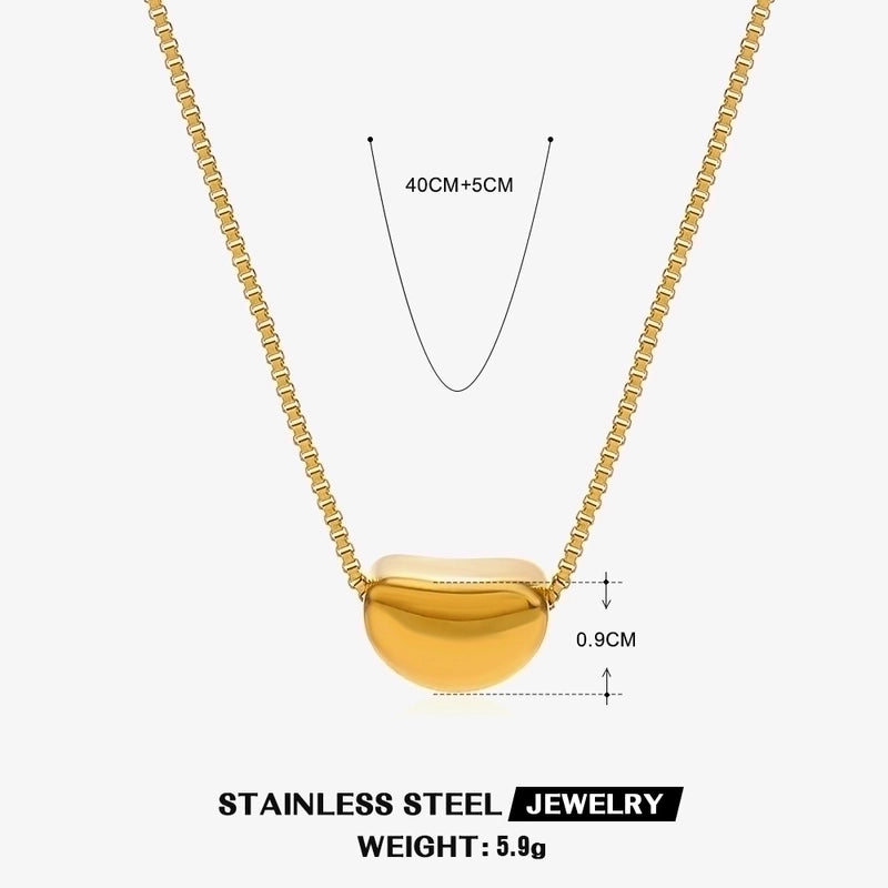 304 Stainless Steel 18K Gold Plated IG Style Plating Inlay Geometric Rhinestones Shell Necklace