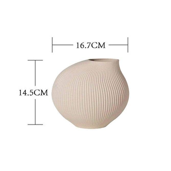 Luna Shell Vase Small - Beige