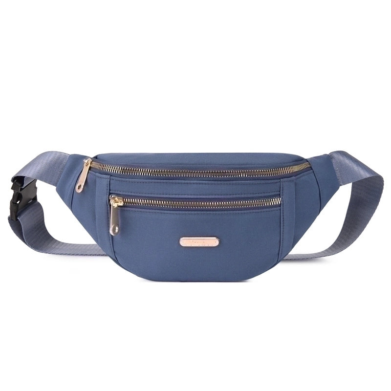 Women's Fashion Solid Color Oxford Cloth Waist Bags