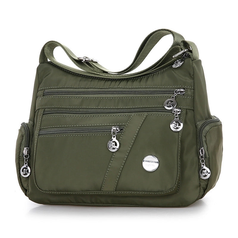 Women's Medium All Seasons Nylon Basic Shoulder Bag