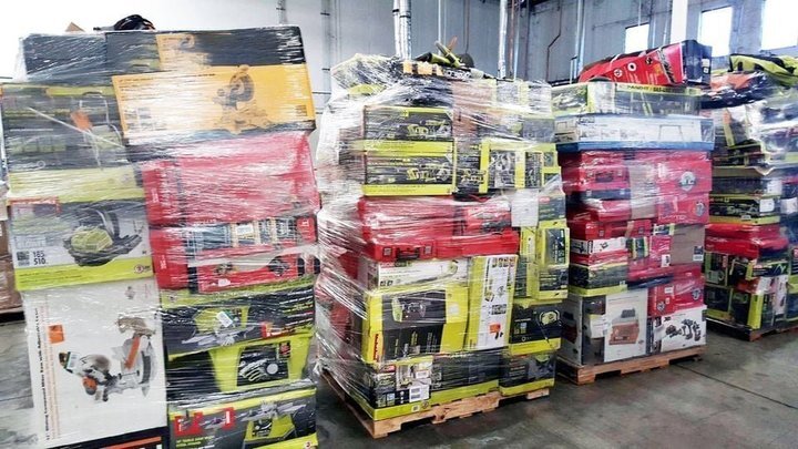 🎁2025  Amazon Customer Returns Tool Pallets Online⭐Buy 7 FOOT TALL “MONSTER” PALLETS Online