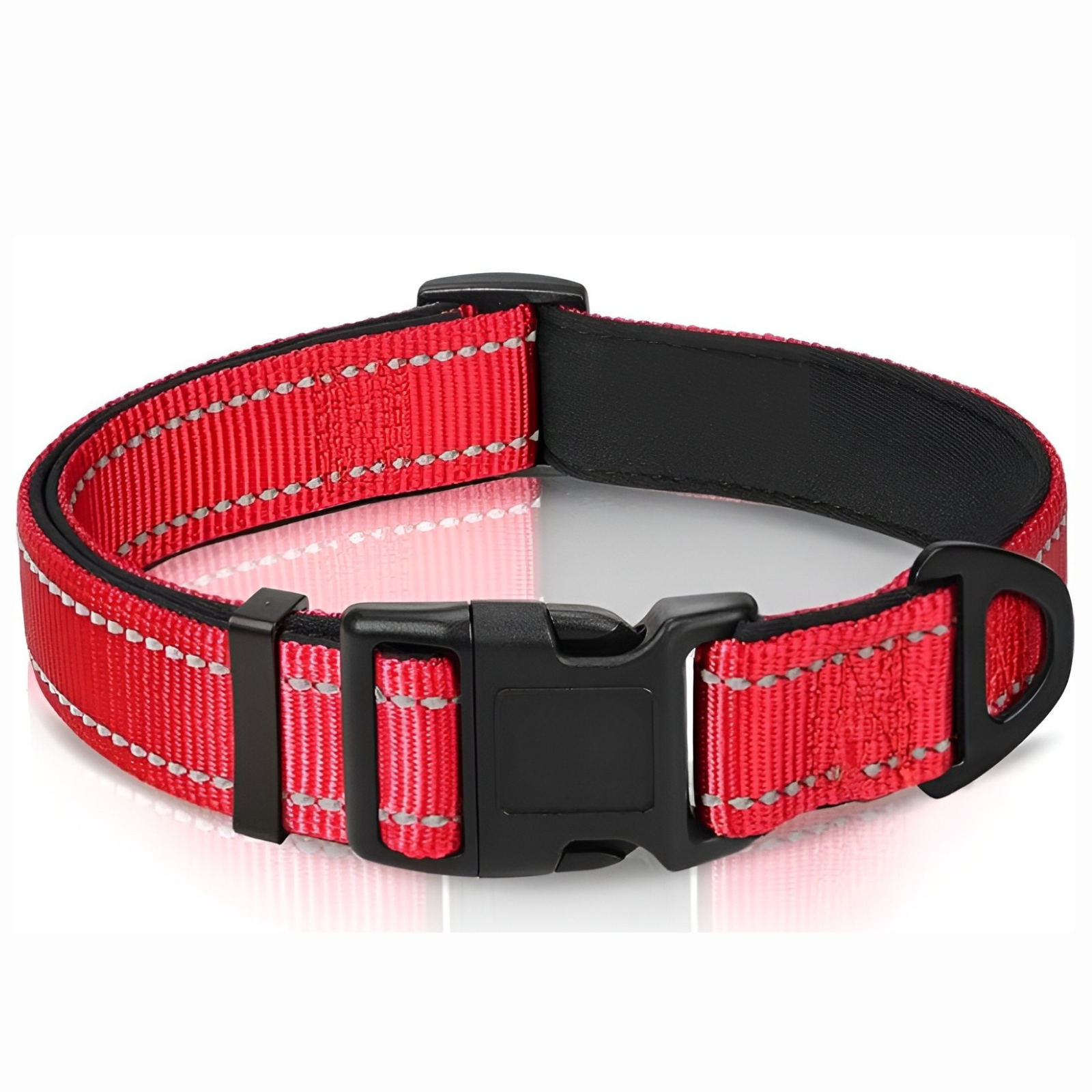 Neoprene Padded Nylon Reflective Dog Collar