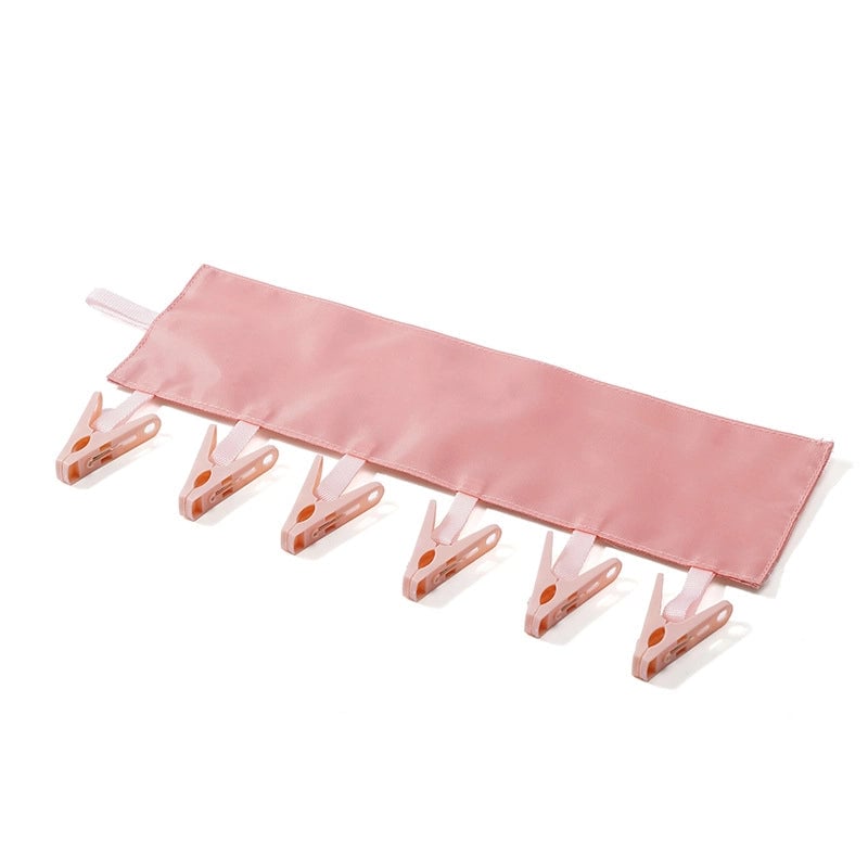 Portable Fabric Clothes Hanger Multi-functional Folding Cloth Clothes Clip Hanger Fabric Clip Drying Rack Socks Clip Inner Clothes Clip