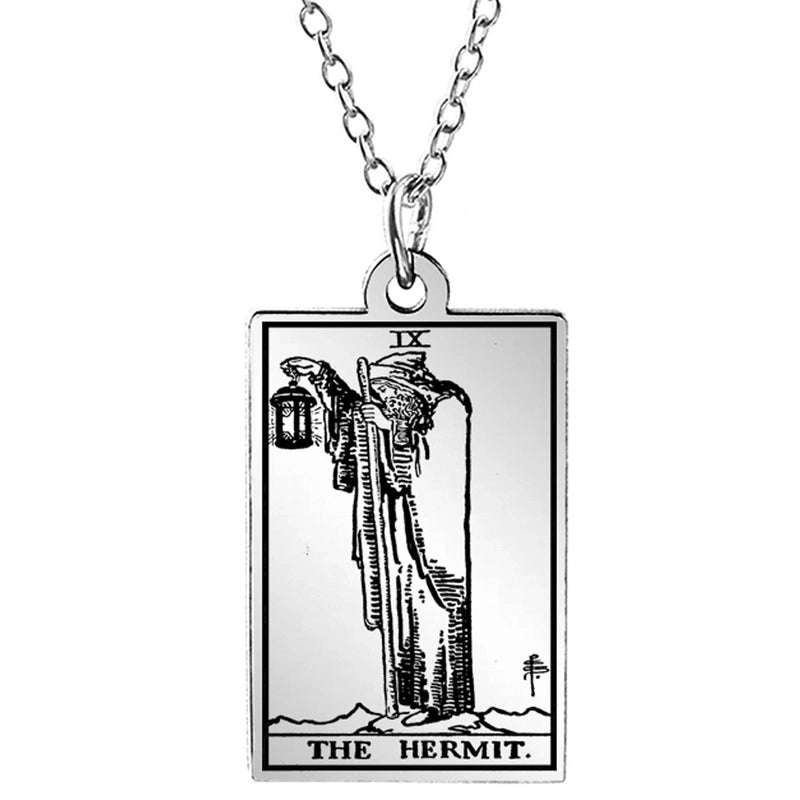 Retro Geometric Stainless Steel Pendant Necklace Plating Stainless Steel Necklaces 1 Piece