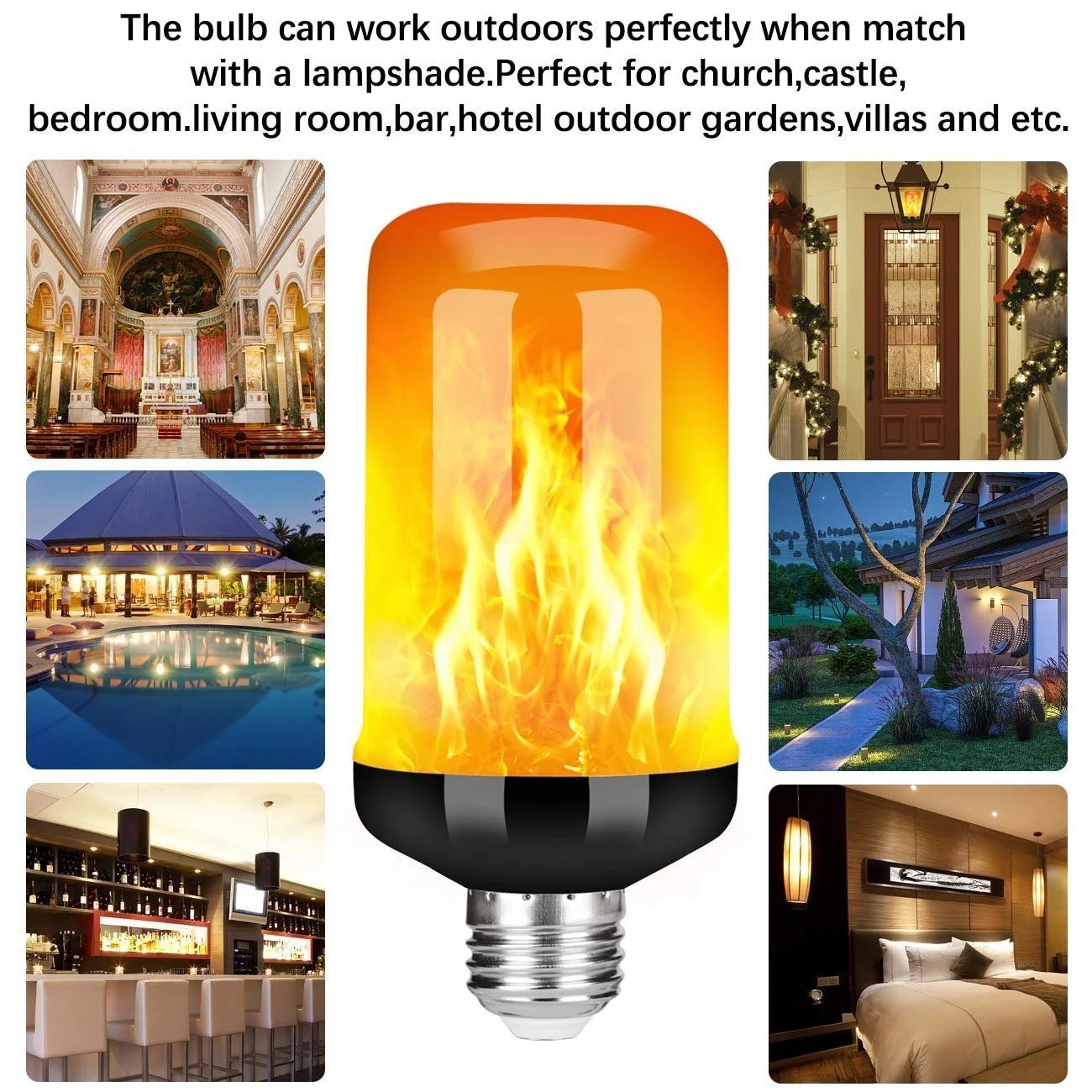 2023 UPGRADE LED FLAME LIGHT BULB With Gravity Sensing Effect Imported from Germany