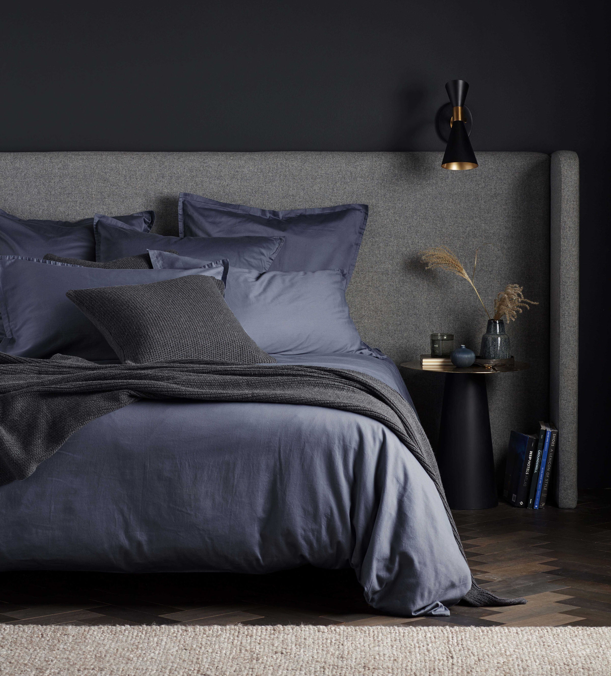 Blue Super Soft 100% Cotton Duvet Cover