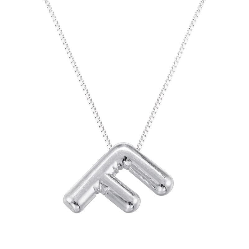 Copper 18K Gold Plated Letter Pendant Necklace