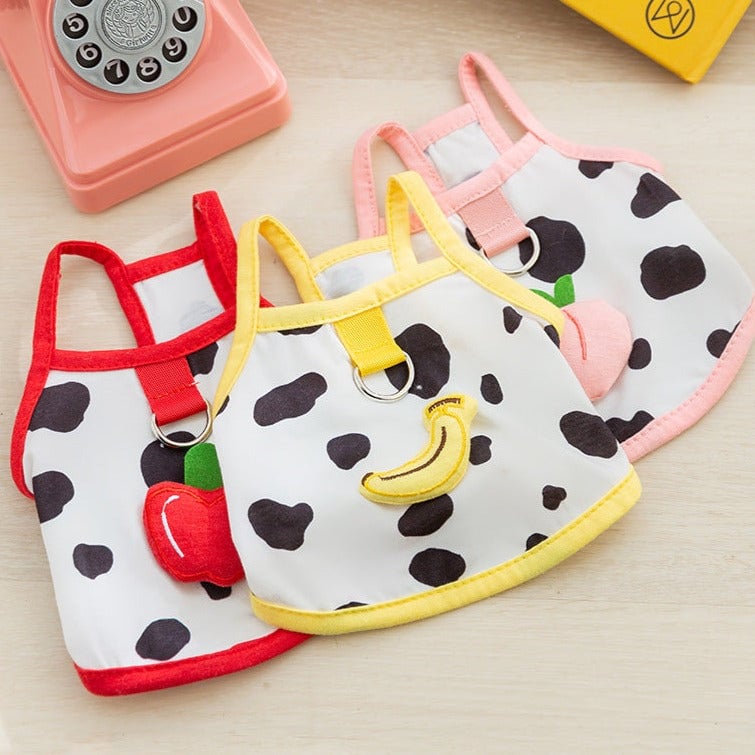 Cute Fruit Decor Dog Vest Harness