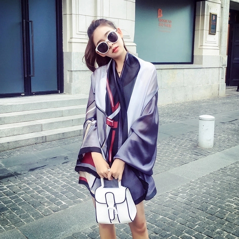 Fashion Silk Scarf (707 Main Color) Nhcj0164-707 Main Color