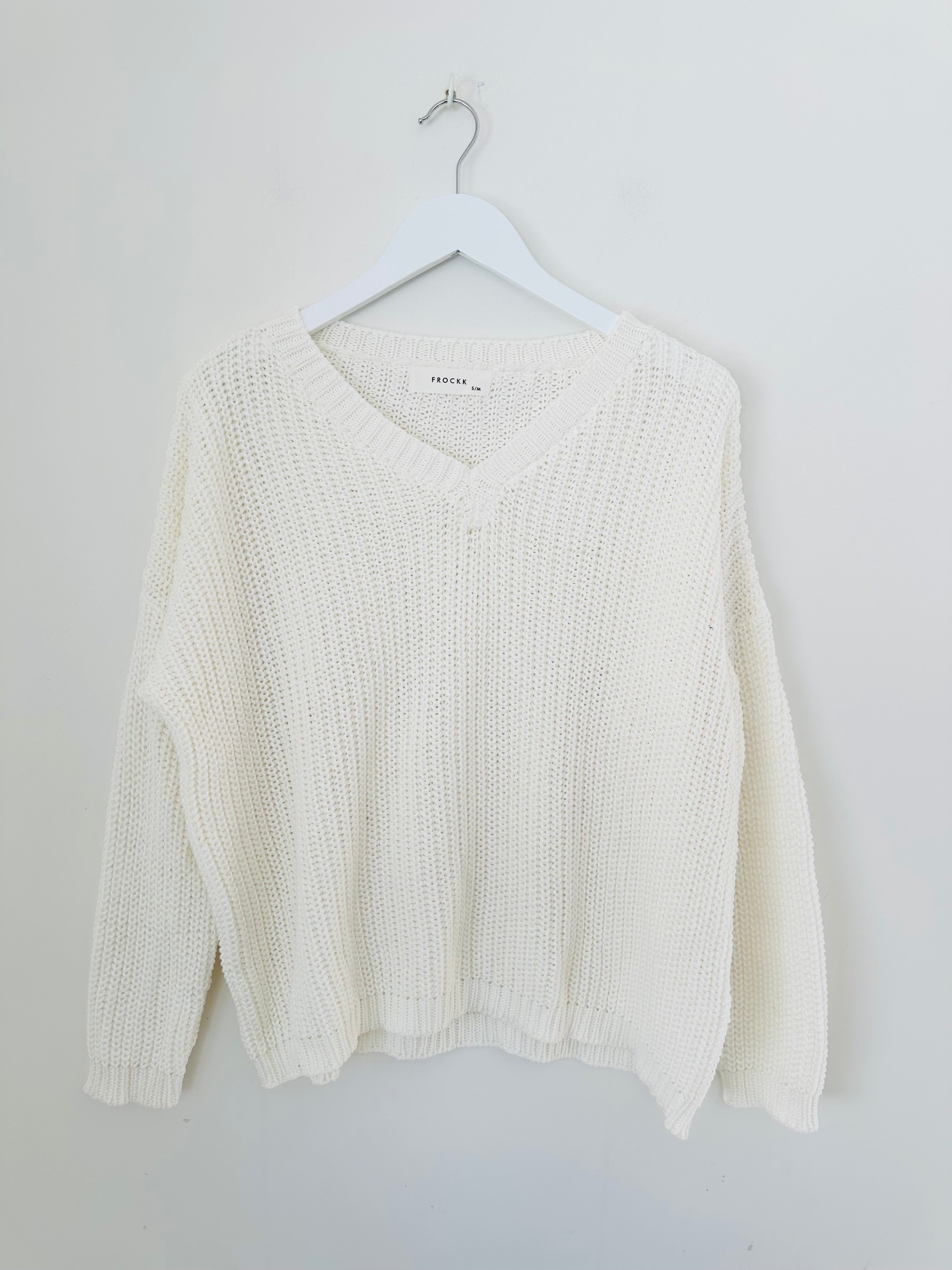 jasper knit-warm white cotton
