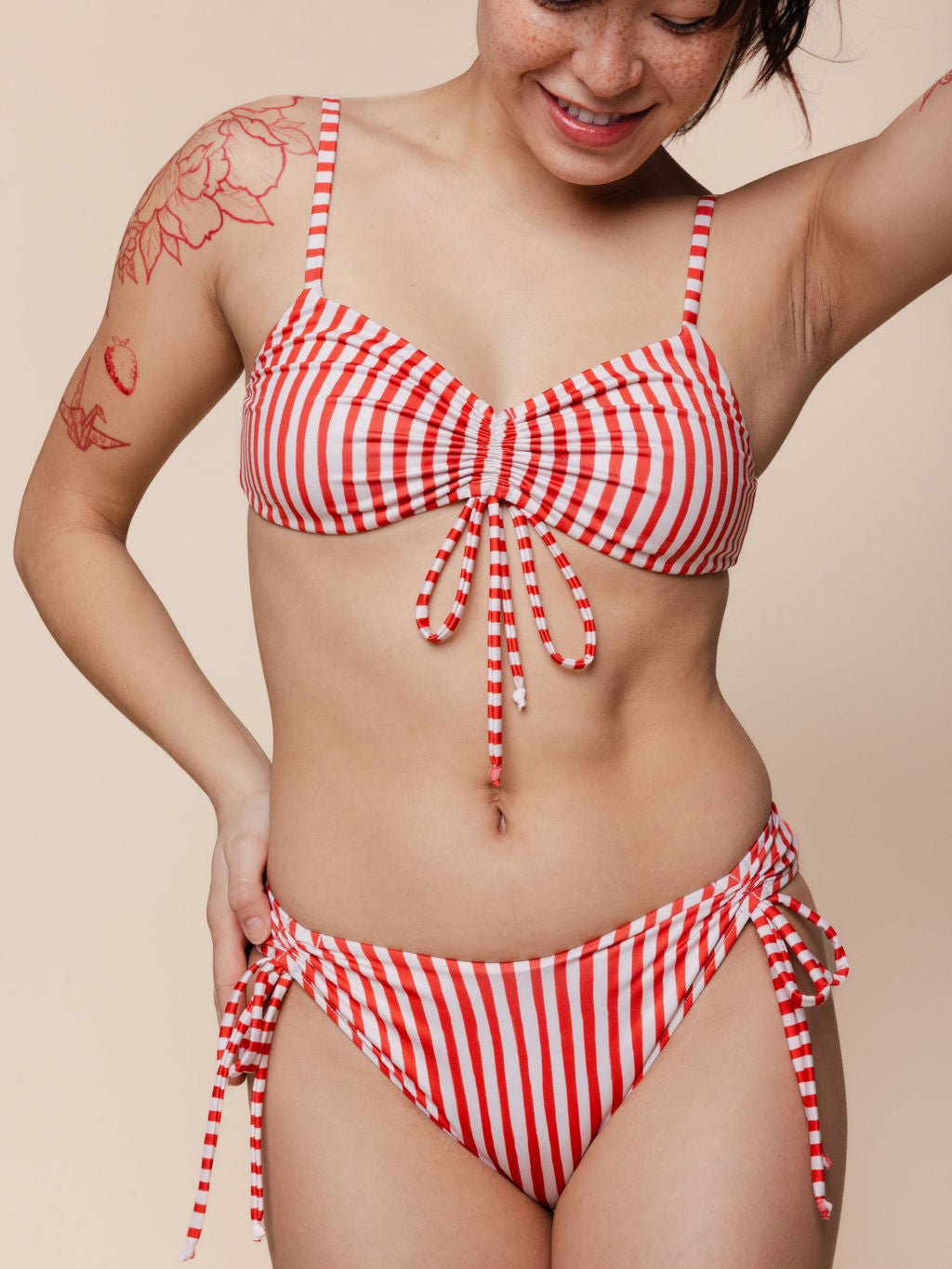Ruched Tie Bottoms