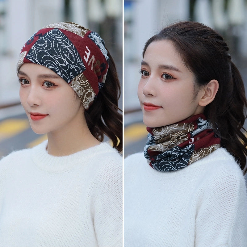 Unisex Casual Star Flower Polyester Scarf