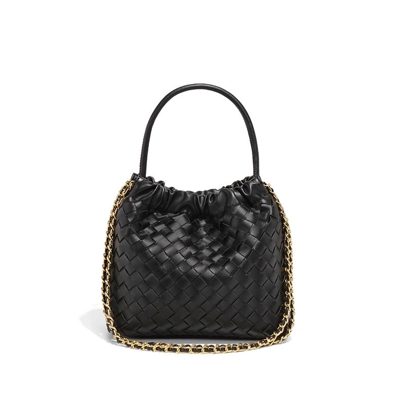 Women's Small Pu Leather Solid Color Streetwear Square Open Handbag