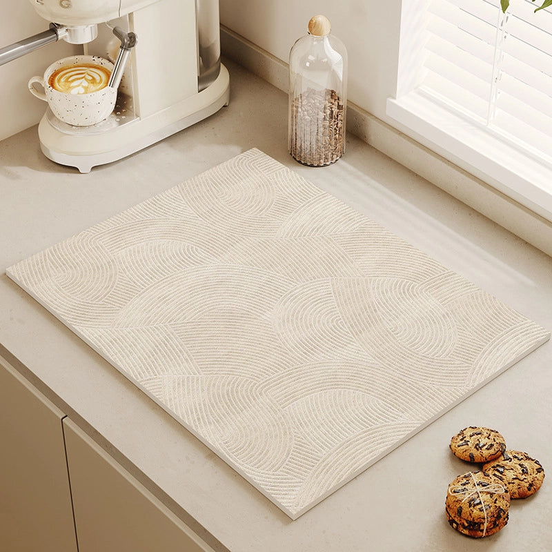 Quiet Wind Tea Bar Machine Water Absorbent Quick-drying Pad Kitchen Bowl Drying Pad Tableware Dining Table Insulation Pad Tea Cup Anti-ironing Pad