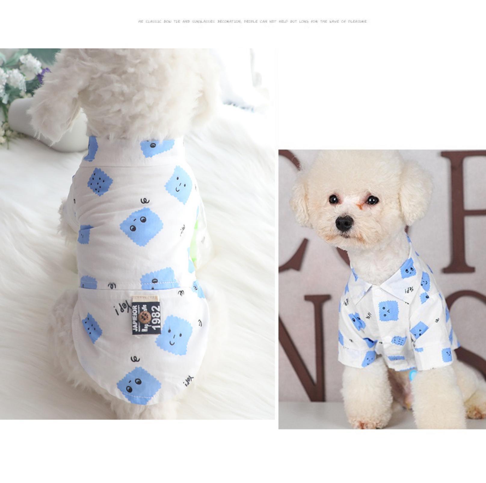 Pet Shirt with Biscuit Pattern