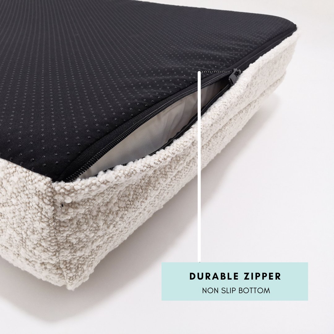 Memory Foam Dog Bed in Bouclé
