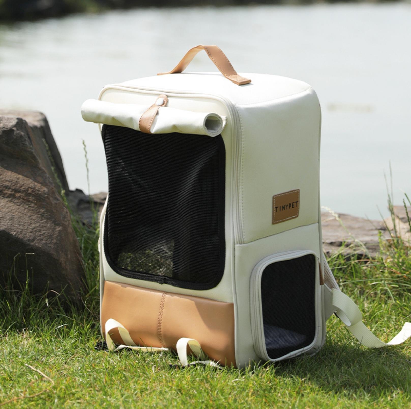 Super Large Foldable Pet Cat Carrier Backpack Bag With Ventilation And Privacy Curtain