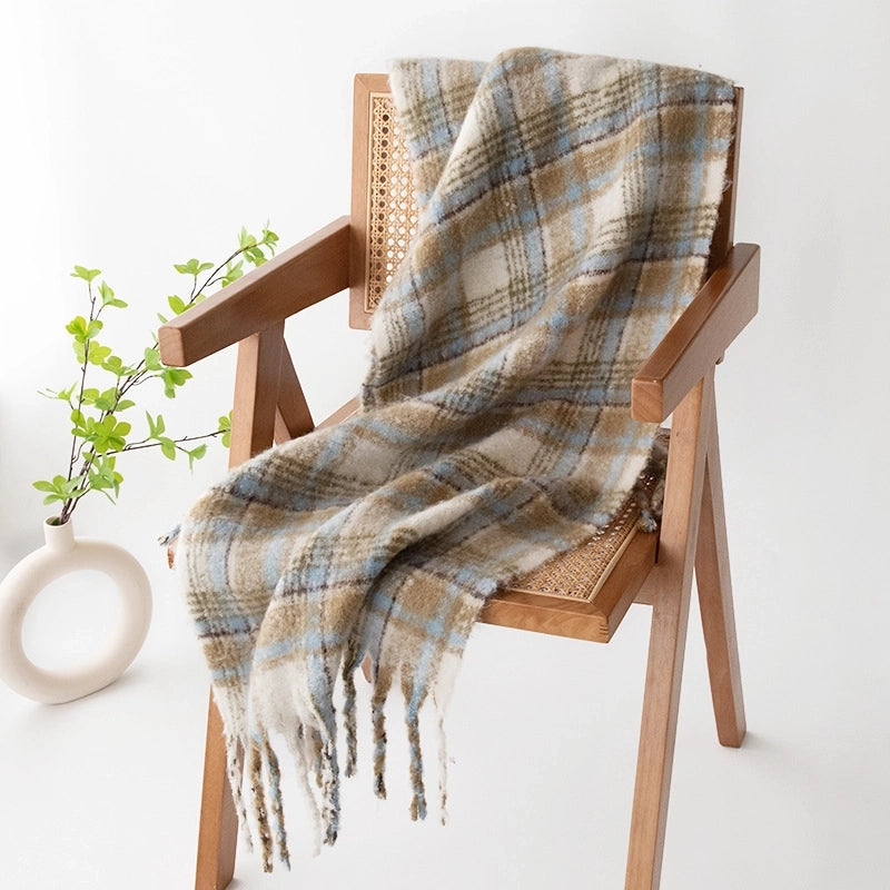 Women's Modern Style Classic Style Lattice Polyester Scarf