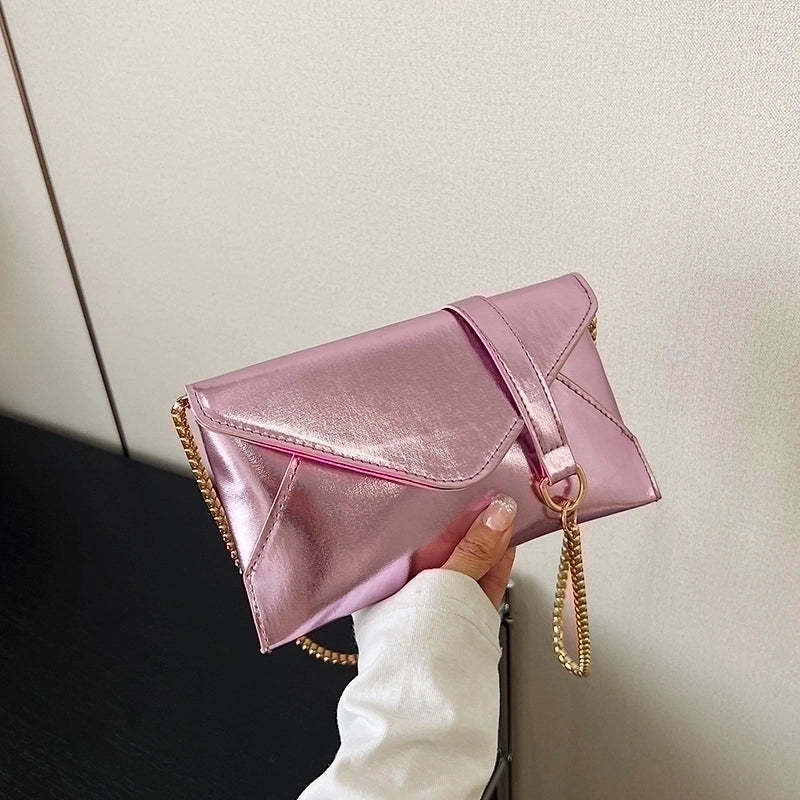 Laser Small Bag Women's Bag New Fashion Candy Color Small Square Bag Women's Chain Shoulder Bag Messenger Bag