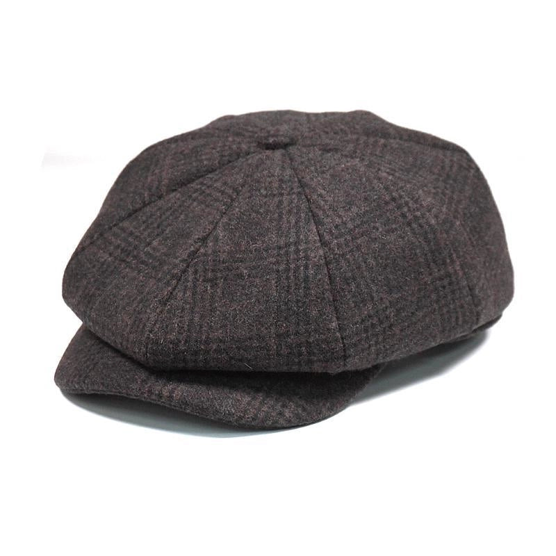 Men's Casual Solid Color Crimping Beret Hat