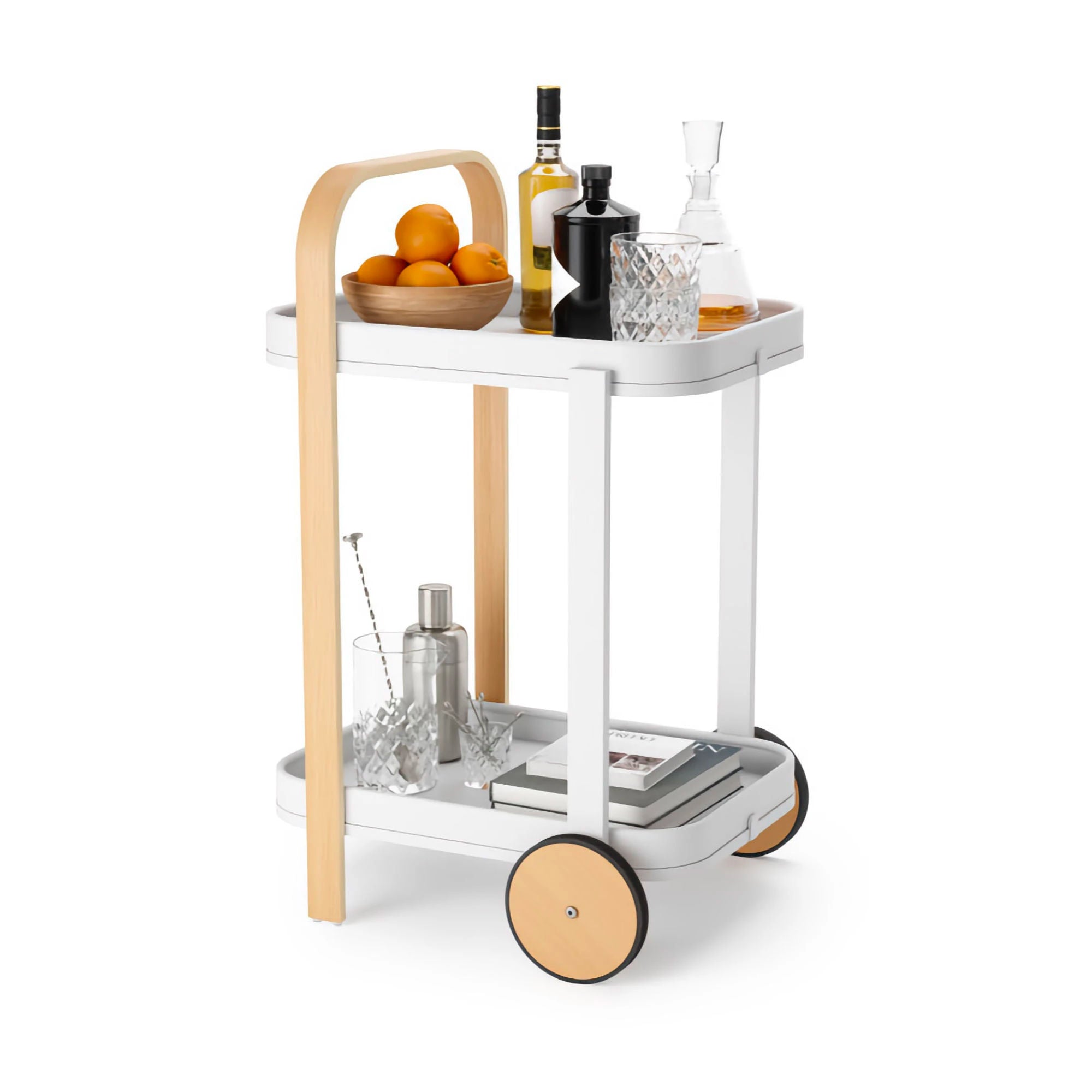 Umbra Bellwood bar/serving cart. Natural