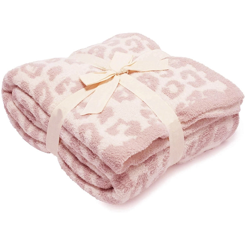 Casual Leopard Polyester Blanket Couch & Sofa Decor