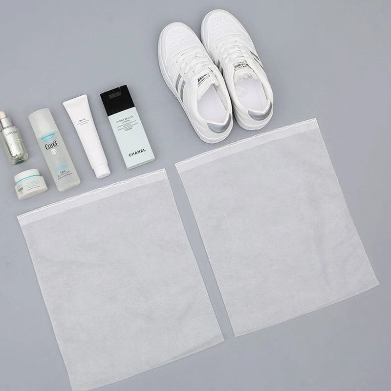 Disposable White Non-woven Bag Storage Bag Small White Shoes Dustproof Shoe Cover Hanging Shoe Cover Wash Shoe Bag