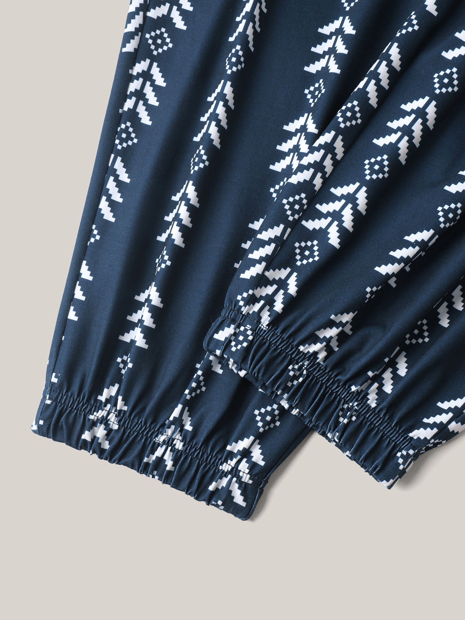 Boho Geometric Print Stretchy Waist Pants