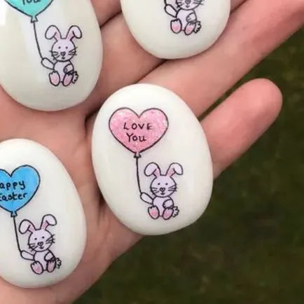 Easter Bunny Pocket Stone Gift