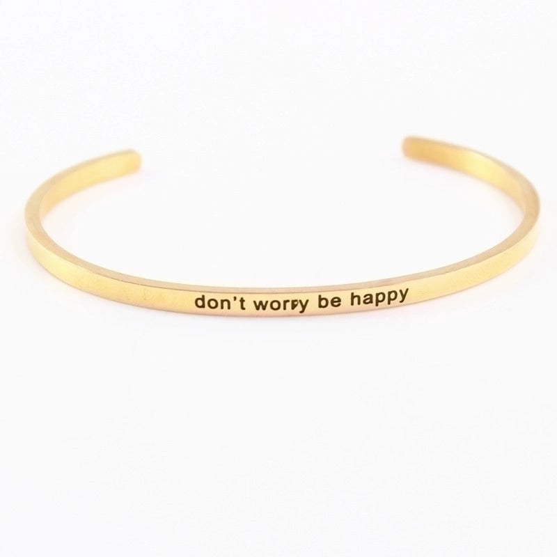 2 Pieces Casual Minimalist Letter 304 Stainless Steel Stainless Steel Bracelets In Bulk