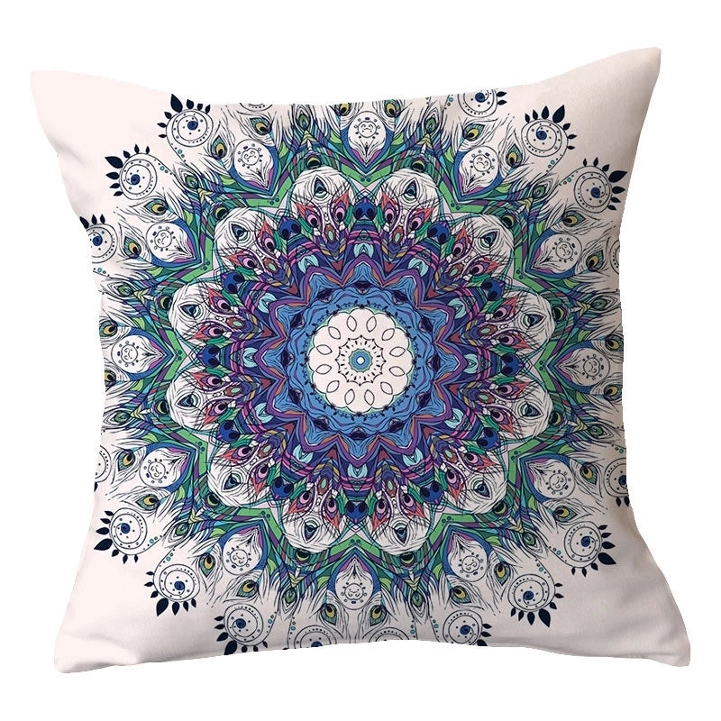 Casual Vacation Color Block Plush Pillow Cases