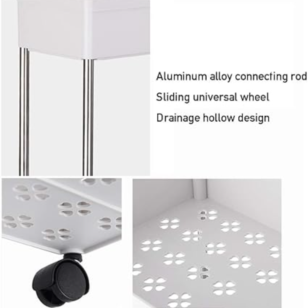 4 Layer Plastic Storage Rack..4 Tier Multifunction Plastic Shelf
