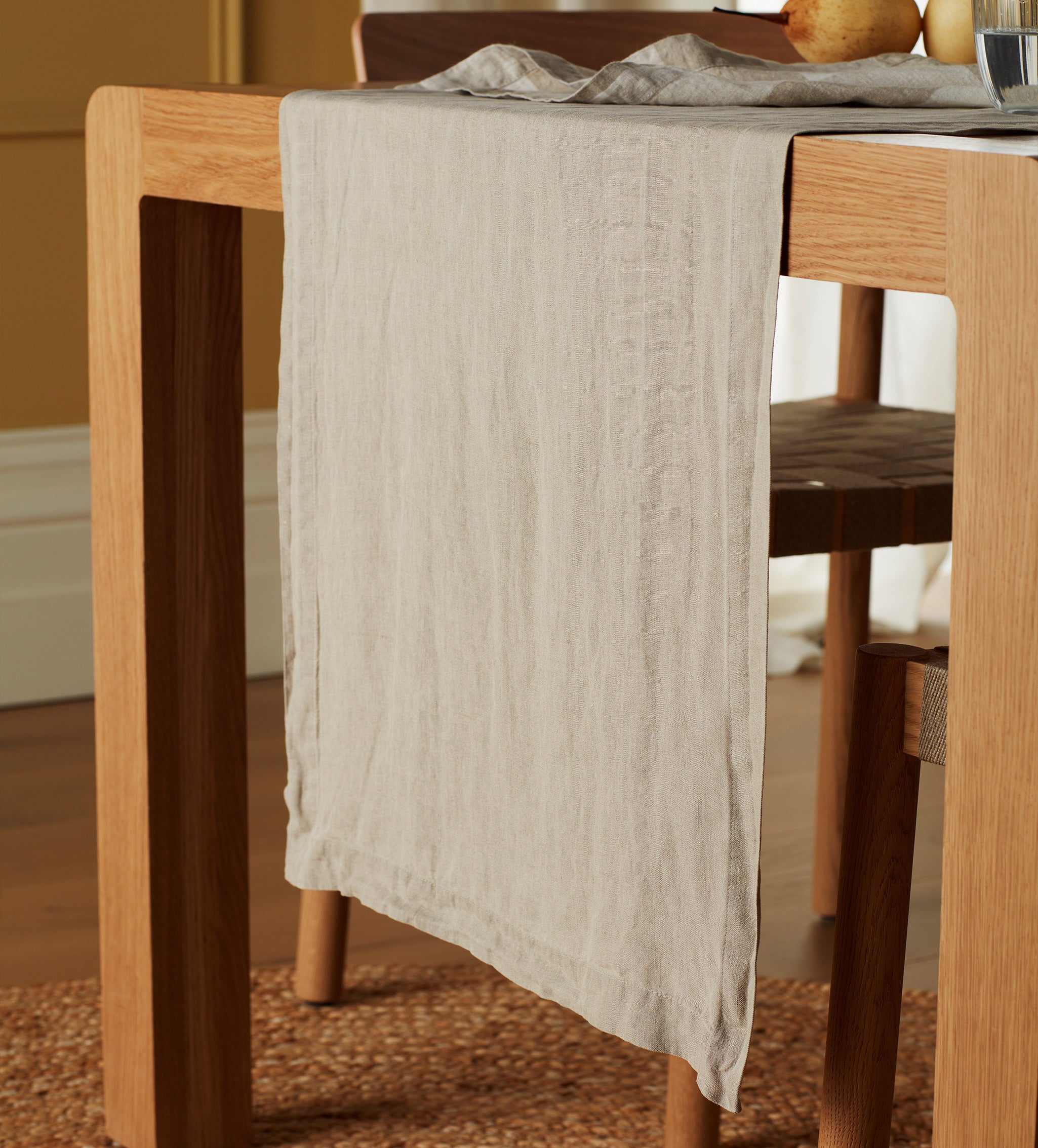 Natural 100% Linen Table Runner